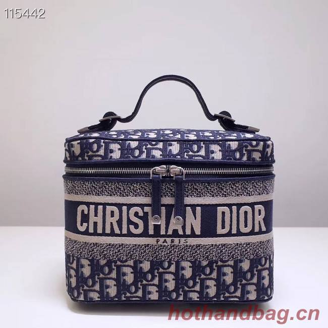 Dior SADDLE DENIM CANVAS Cosmetic Bag 5698