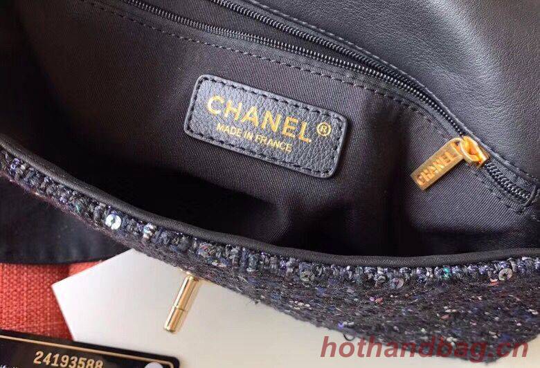 Chanel Original Pearl Shoulder Strap Bag A1112 Black