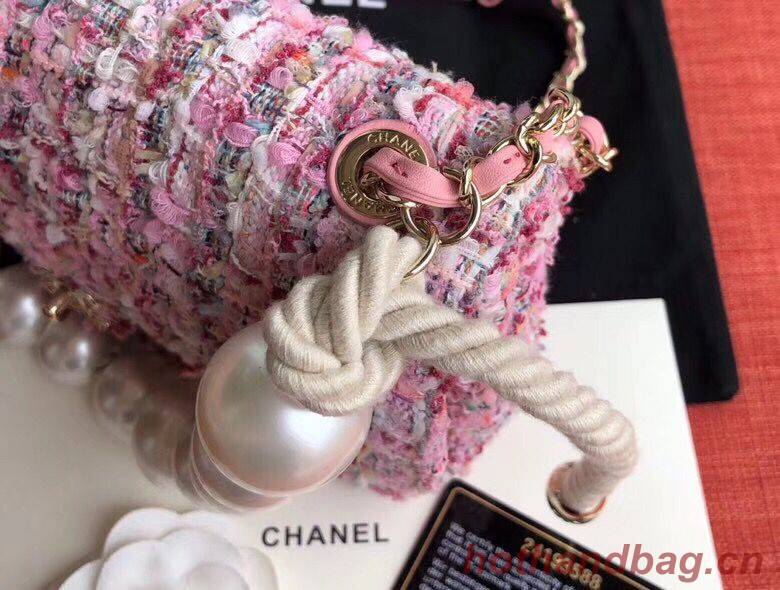 Chanel Original Pearl Shoulder Strap Bag A1112 Pink