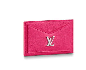 Louis vuitton original LOCKME CARD HOLDER M68555 Hot Pink