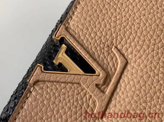 Louis Vuitton Original Taurillon leather CAPUCINES BB M95509 Nude