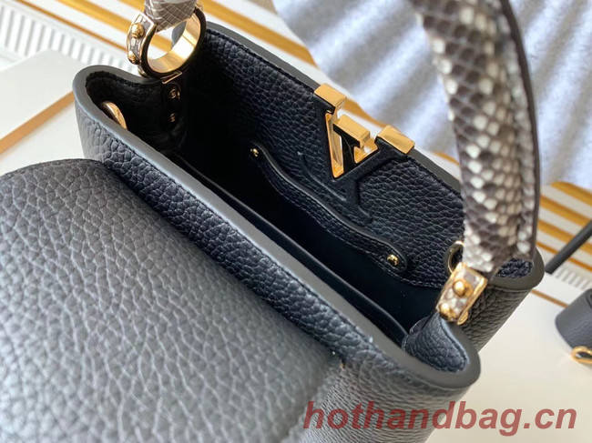 Louis Vuitton Original Taurillon leather CAPUCINES BB M95509 black