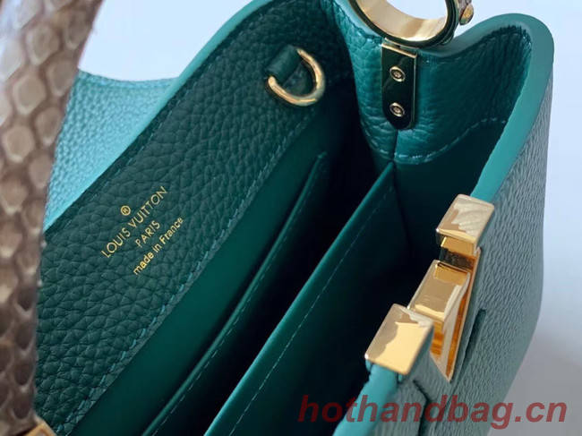 Louis Vuitton Original Taurillon leather CAPUCINES BB M95509 green