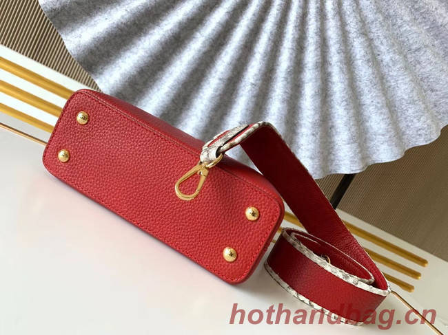 Louis Vuitton Original Taurillon leather CAPUCINES BB M95509 red