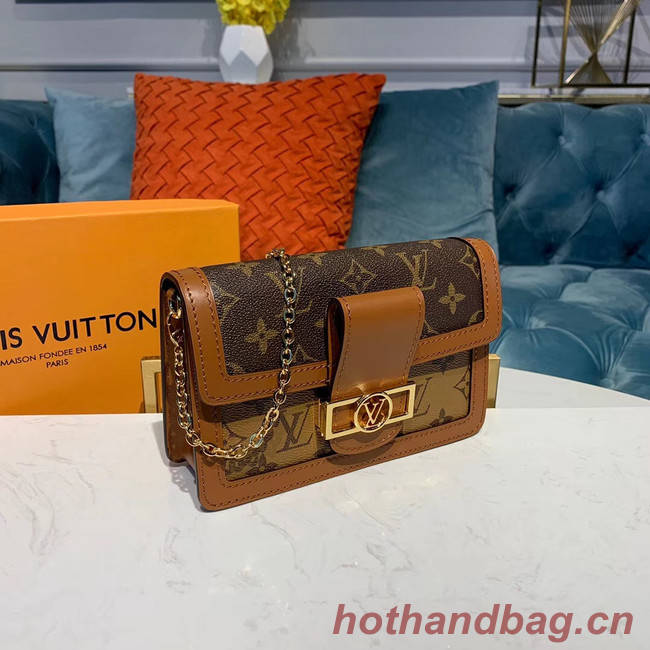 Louis Vuitton Original Monogram Canvas DAUPHINE CHAIN WALLET M68746