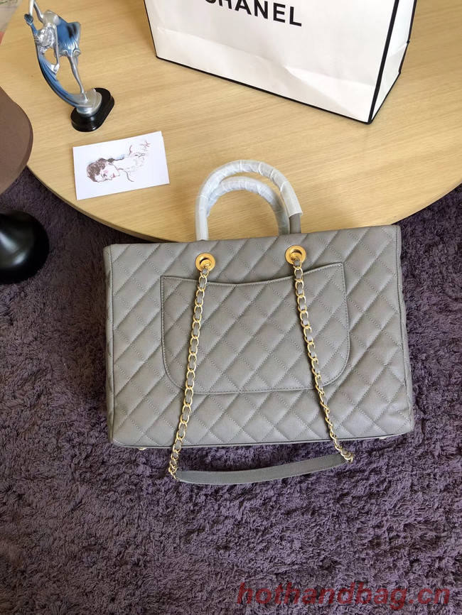 Chanel Original large shopping bag Grained Calfskin A93525 grey