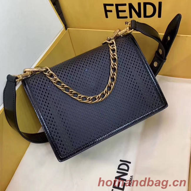 Fendi KAN U leather bag 8BT313 Royal