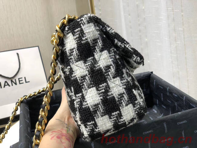 CHANEL 19 Flap Bag AS1161 Black&white