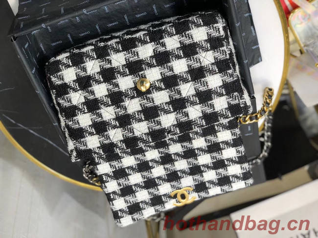 CHANEL 19 Flap Bag AS1161 Black&white