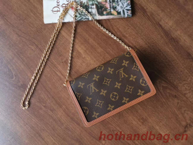 Louis Vuitton Original Monogram Canvas DAUPHINE CHAIN WALLET M68746