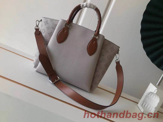 Louis Vuitton original Mahina Leather HAUMEA M55553 Brume Grey