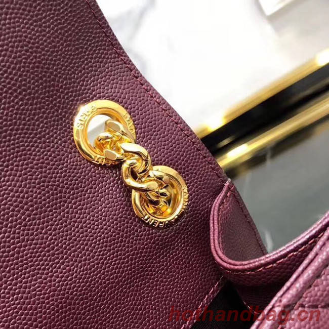 SAINT LAURENT Medium satchel 487206 Burgundy