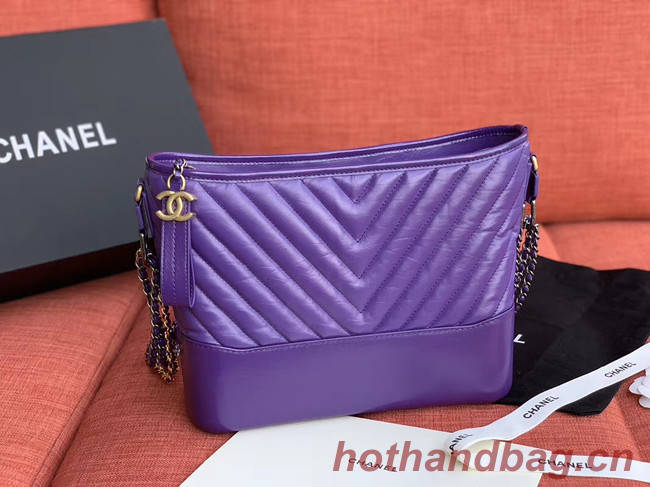 Chanel gabrielle hobo bag A93824 purple