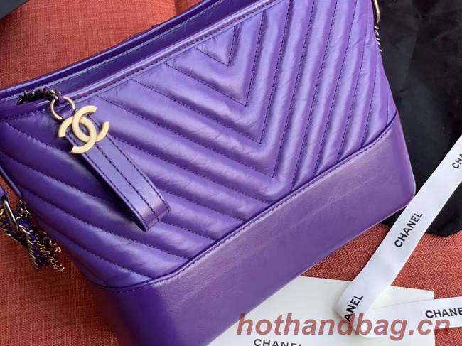 Chanel gabrielle hobo bag A93824 purple