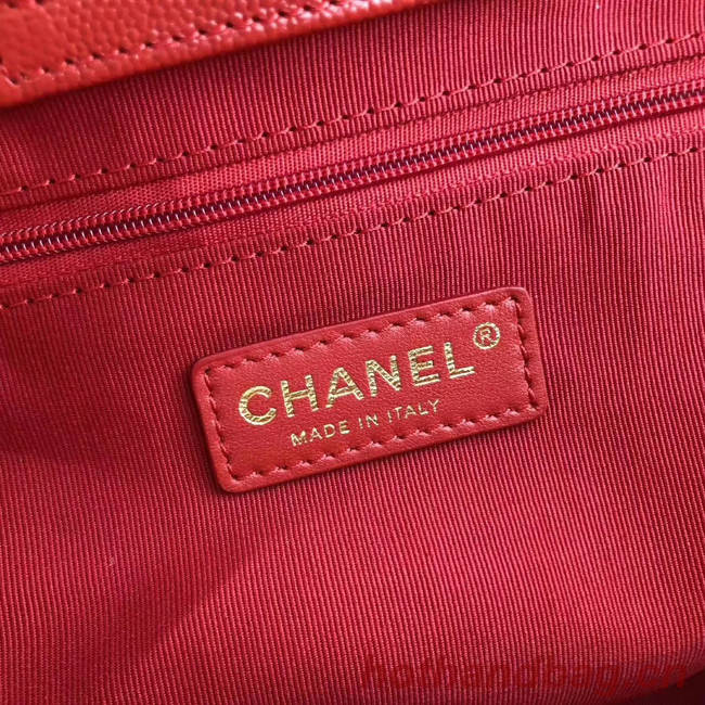 Chanel Original large shopping bag Grained Calfskin A93525 red