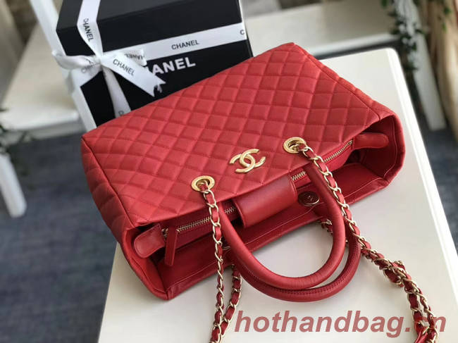 Chanel Original large shopping bag Grained Calfskin A93525 red