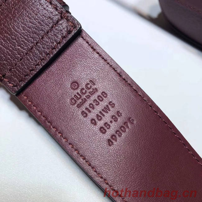 Gucci GG Original Leather belt bag 519308 Burgundy