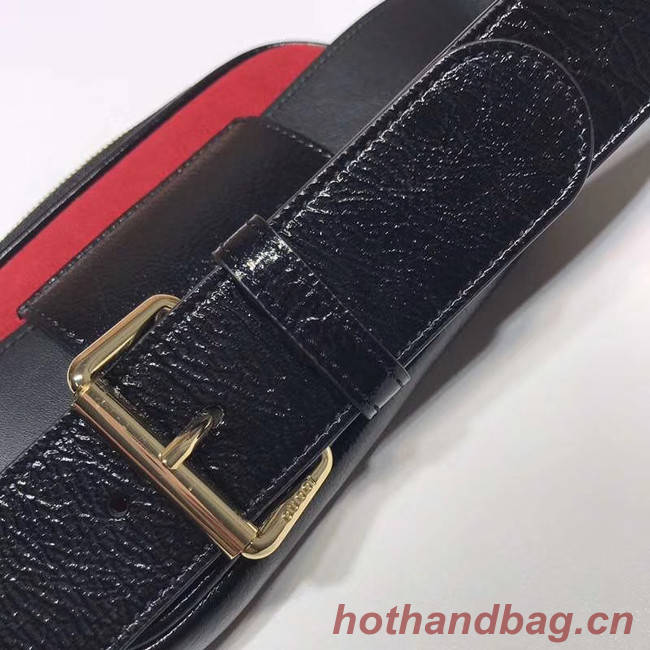 Gucci Nubuck leather belt bag 519308 red&black