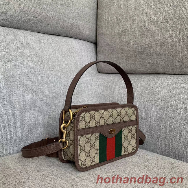 Gucci Ophidia small GG tote bag 598130 brown