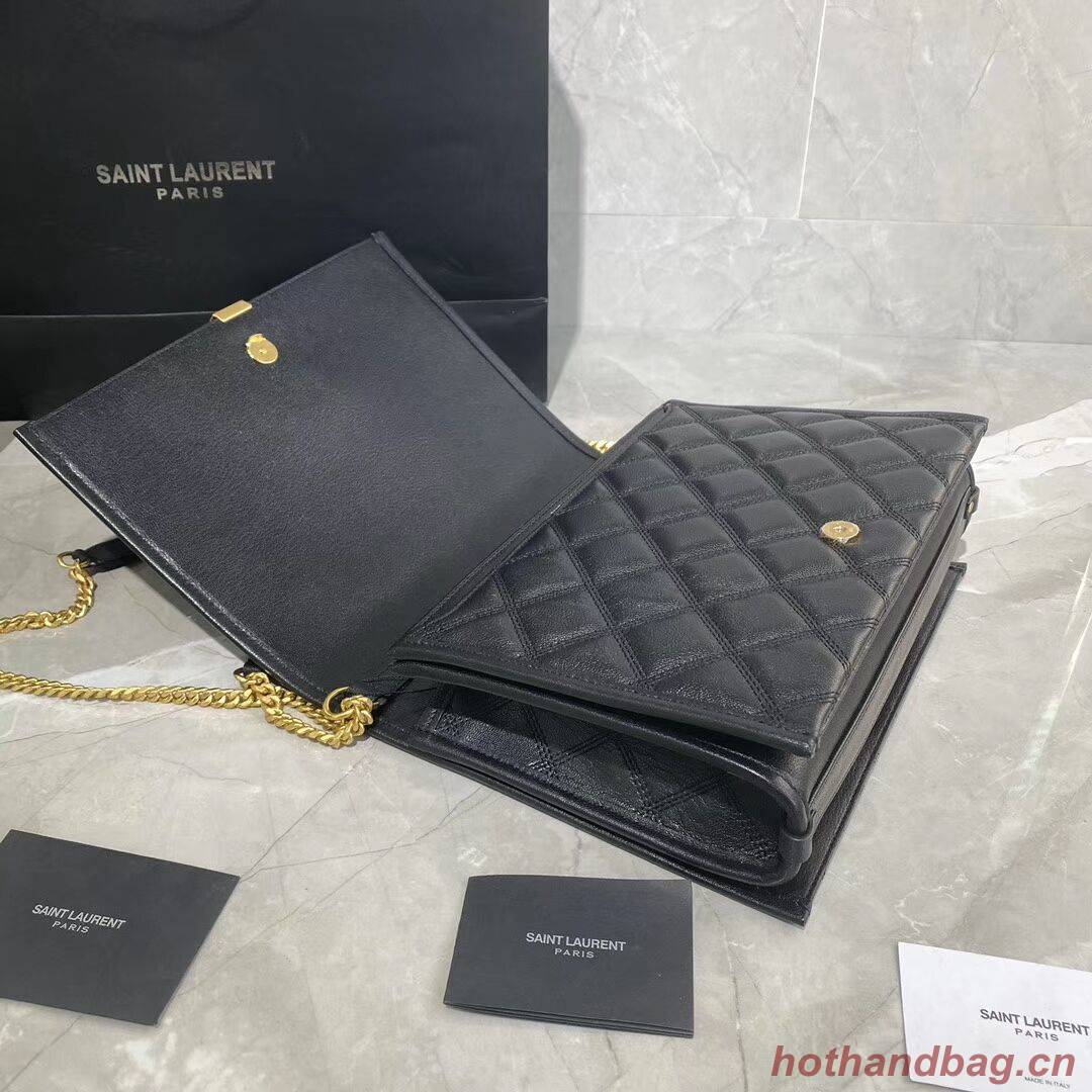 SAINT LAURENT leather shoulder bag Y579607 black