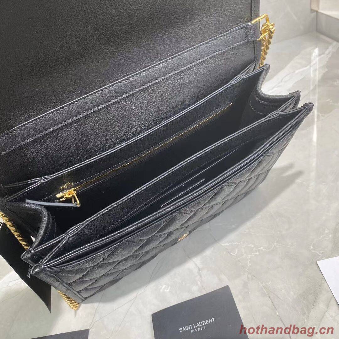 SAINT LAURENT leather shoulder bag Y579607 black