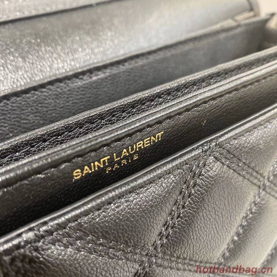 SAINT LAURENT leather shoulder bag Y579607 black