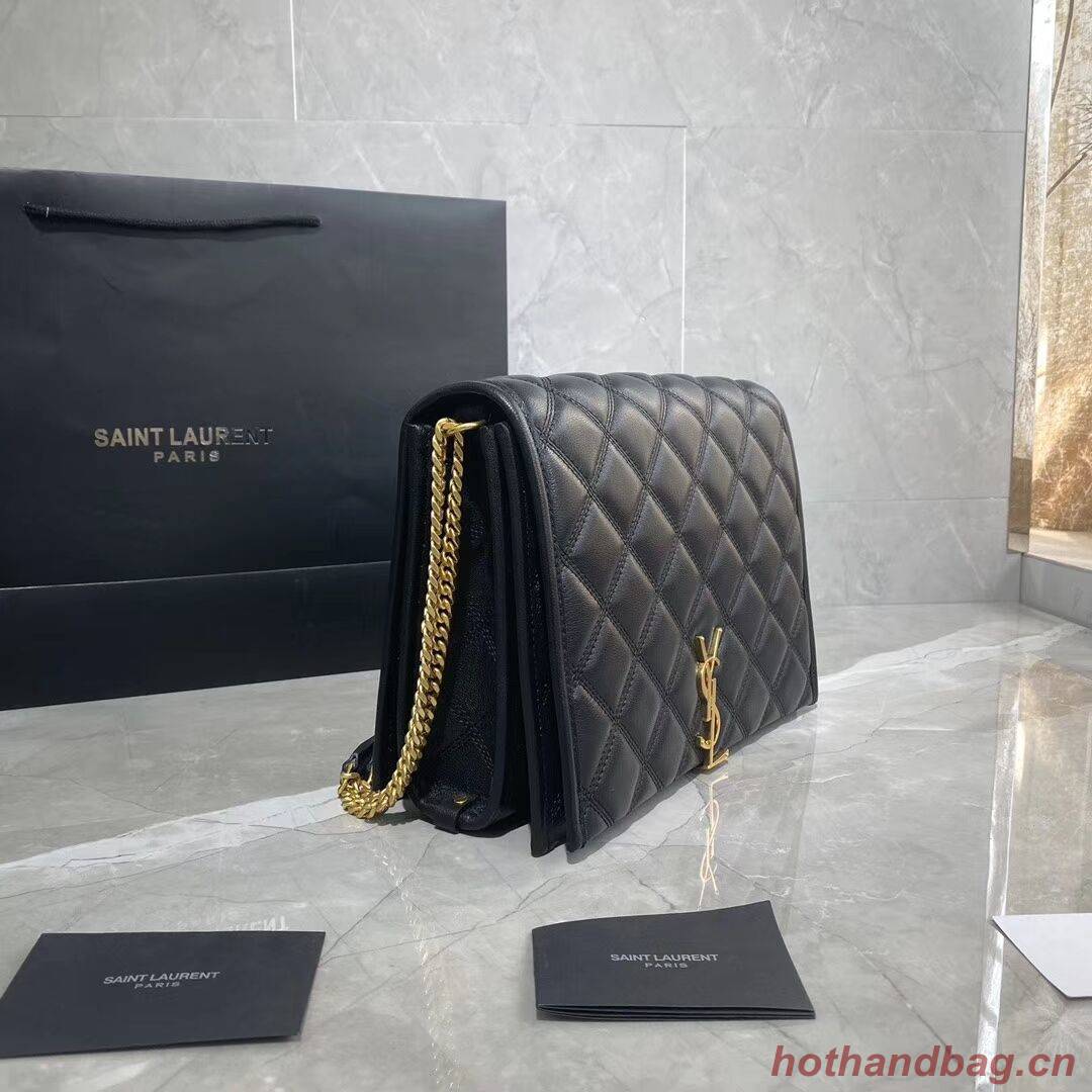 SAINT LAURENT leather shoulder bag Y579607 black