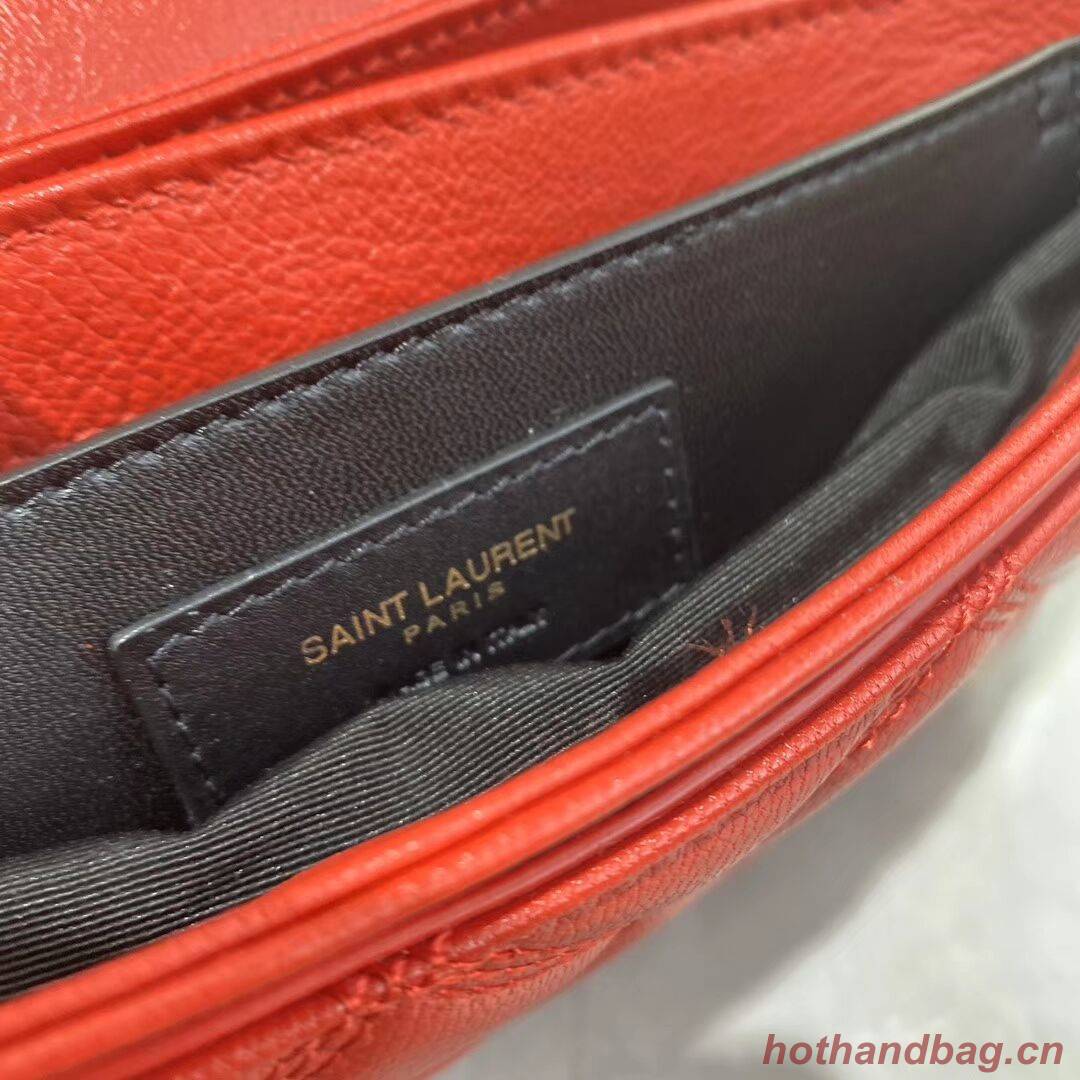 SAINT LAURENT leather shoulder bag Y579607 red