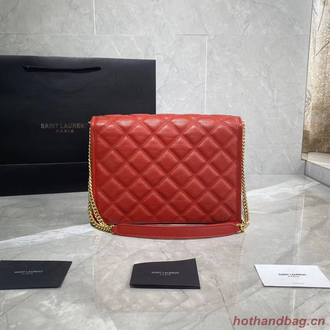 SAINT LAURENT leather shoulder bag Y579607 red