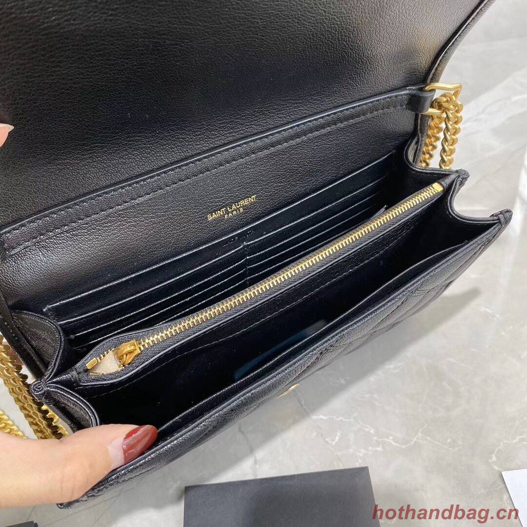 SAINT LAURENT leather shoulder bag Y585031 black