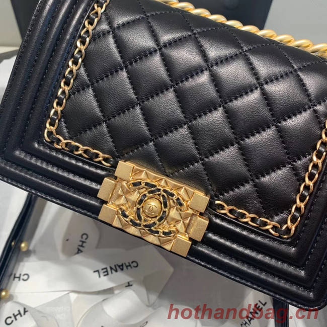 BOY CHANEL flap bag A67085 black