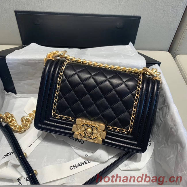 BOY CHANEL flap bag A67085 black