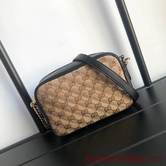 Gucci GG Marmont canvas mini Bag 448065 Black