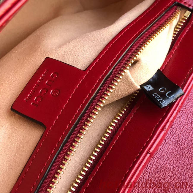 Gucci GG Marmont small shoulder bag 443497 red