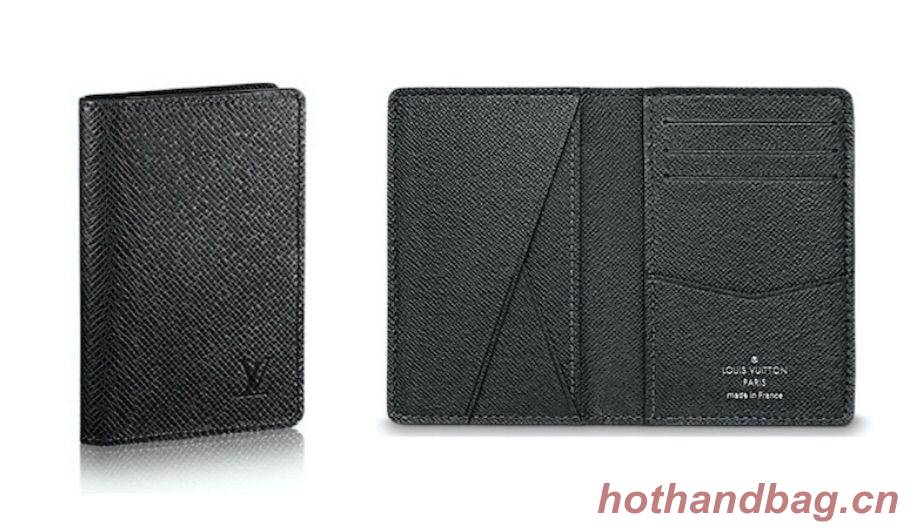 Louis Vuitton Original Leather Wallet M64498 Black