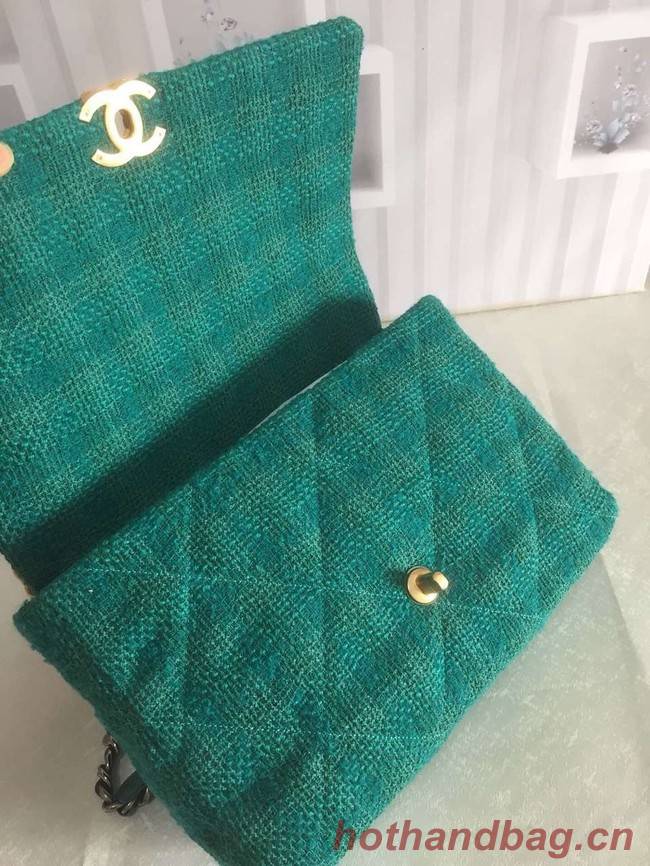 CHANEL 19 Flap Bag AS1162 green