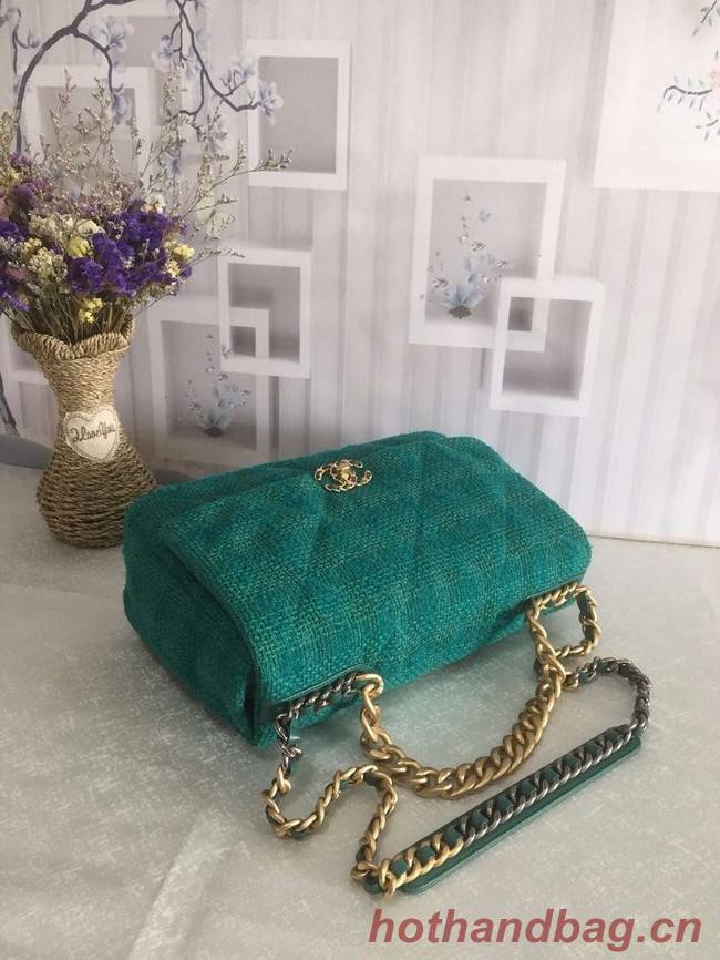 CHANEL 19 Flap Bag AS1162 green