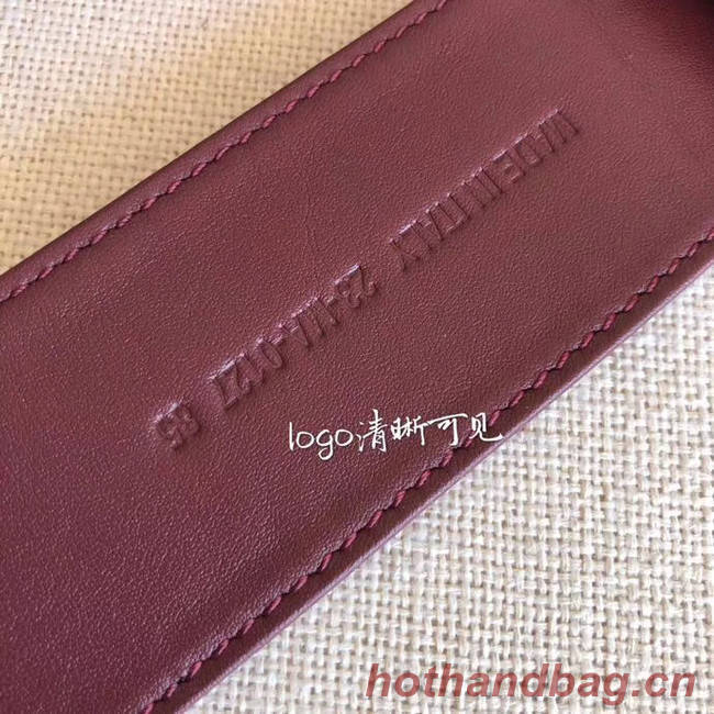 Dior Wide leather belt with 50 mm D4261 Burgundy