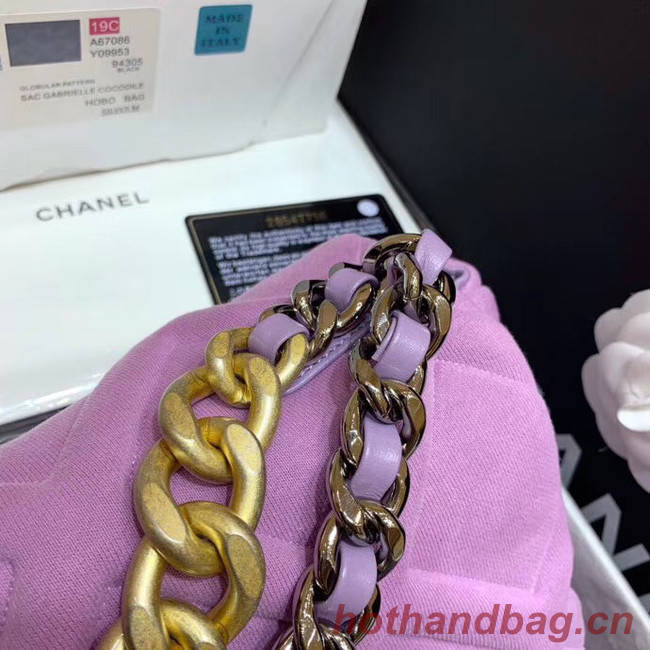 CHANEL 19 Flap Bag AS1161 Lavender