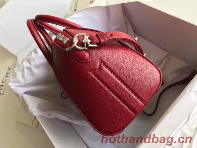 Givenchy Grained Calfskin Small Antigona Bag BB0511 Burgundy