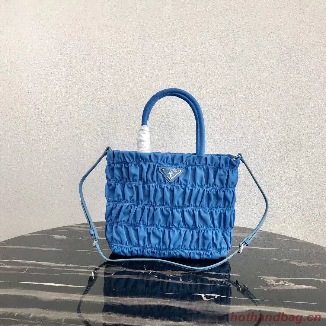 Prada Re-Edition nylon Tote bag 1BG321 light blue