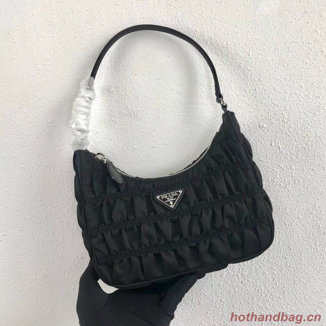 Prada Nylon and Saffiano leather mini bag 1NE204 black