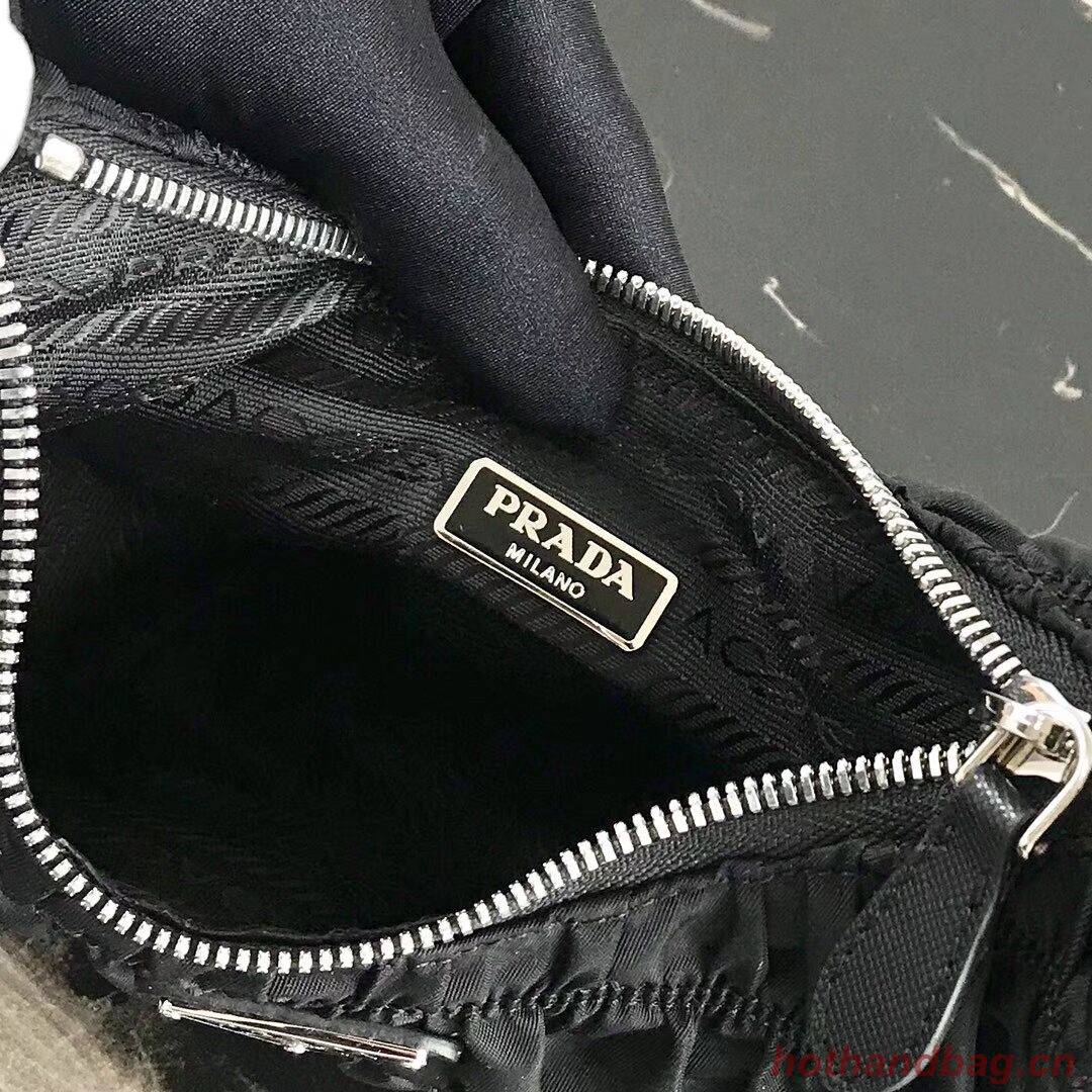 Prada Nylon and Saffiano leather mini bag 1NE204 black