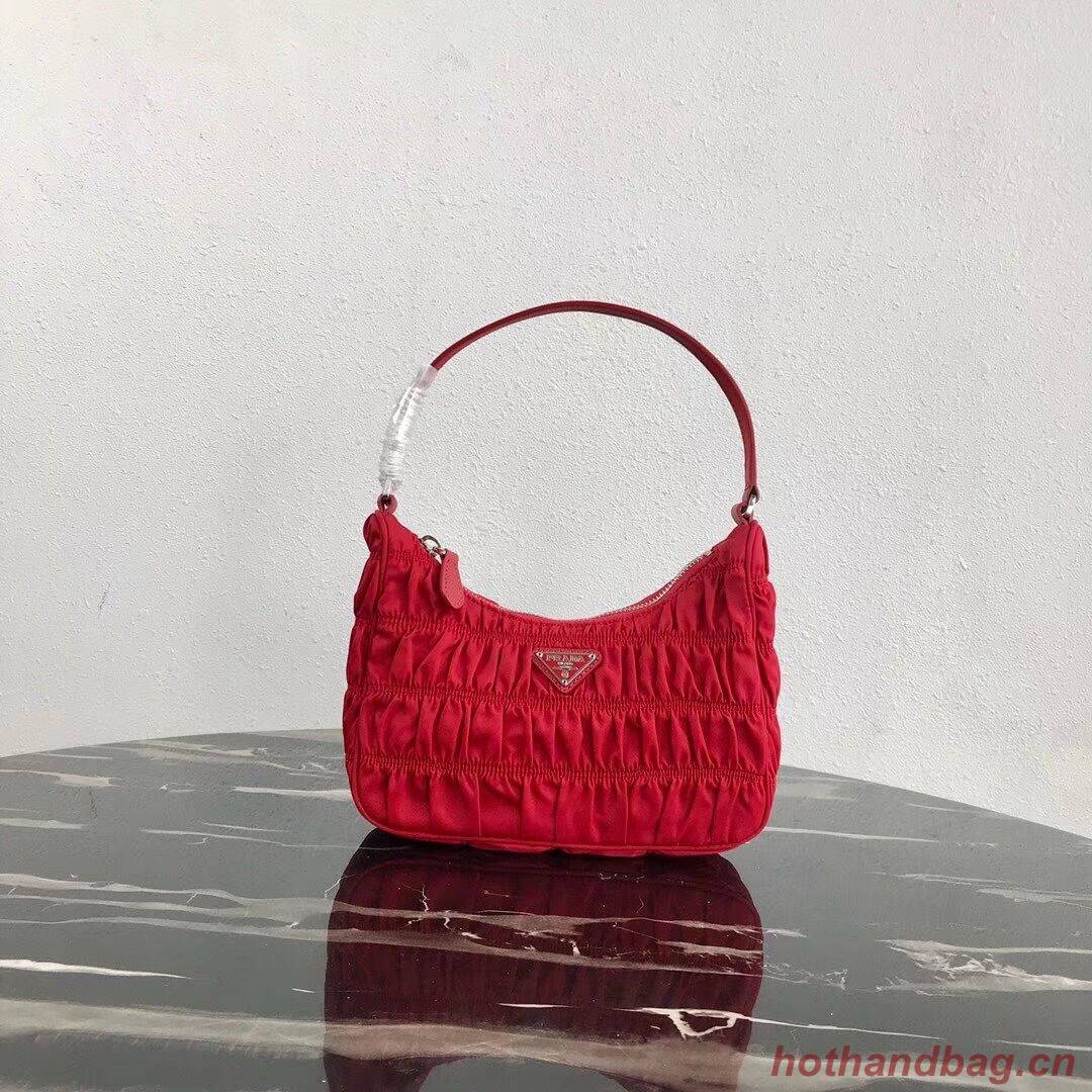 Prada Nylon and Saffiano leather mini bag 1NE204 red