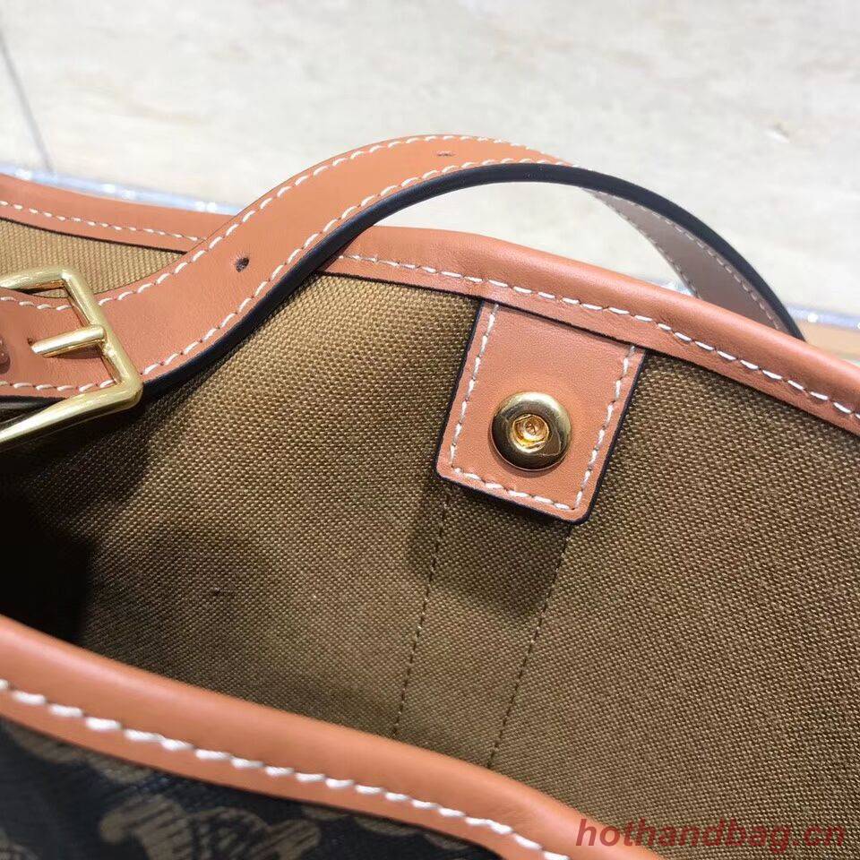 MEDIUM BUCKET IN TRIOMPHE CANVAS CL01132 tan