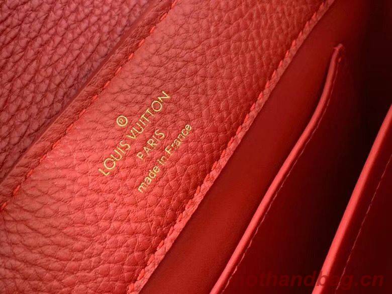 Louis Vuitton CAPUCINES PM Original Python Leather N80041 Red