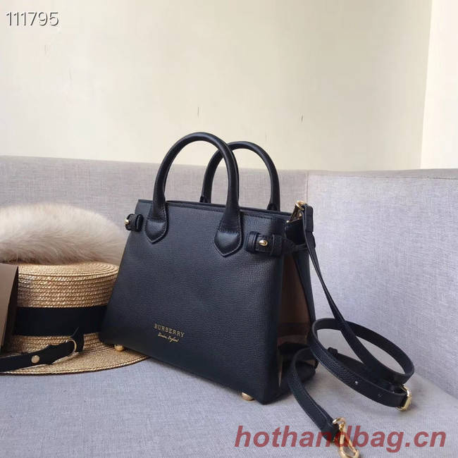 BurBerry Leather Tote Bag 7461 black