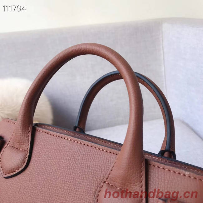 BurBerry Leather Tote Bag 7461 brown