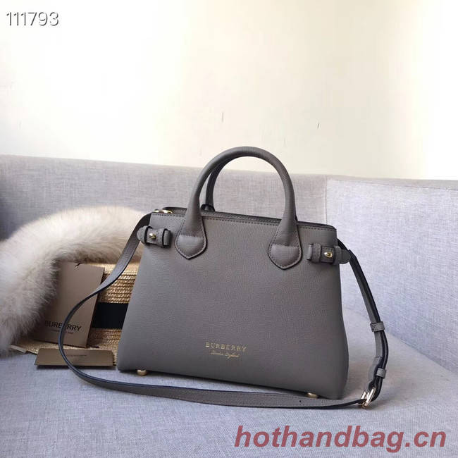 BurBerry Leather Tote Bag 7461 grey