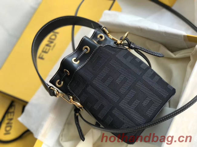 FENDI MON TRESOR Mini bag in black canvas 8BS010